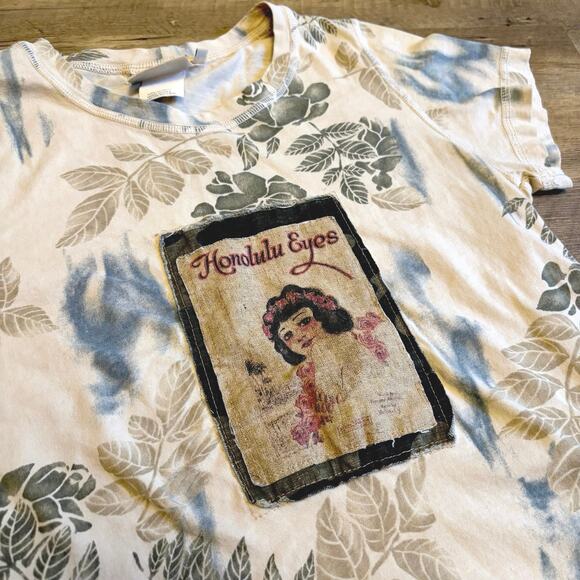Hot Cotton Honolulu Eyes Vintage Print Shirt - Picture 2 of 6